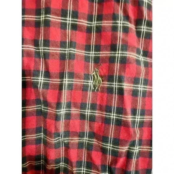 Ralph Lauren Polo Men Classic Fit Button-Down Shirt Red Gingham L Cotton - Picture 4 of 7